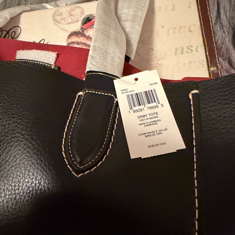 Coach Red Leather Interior Bag